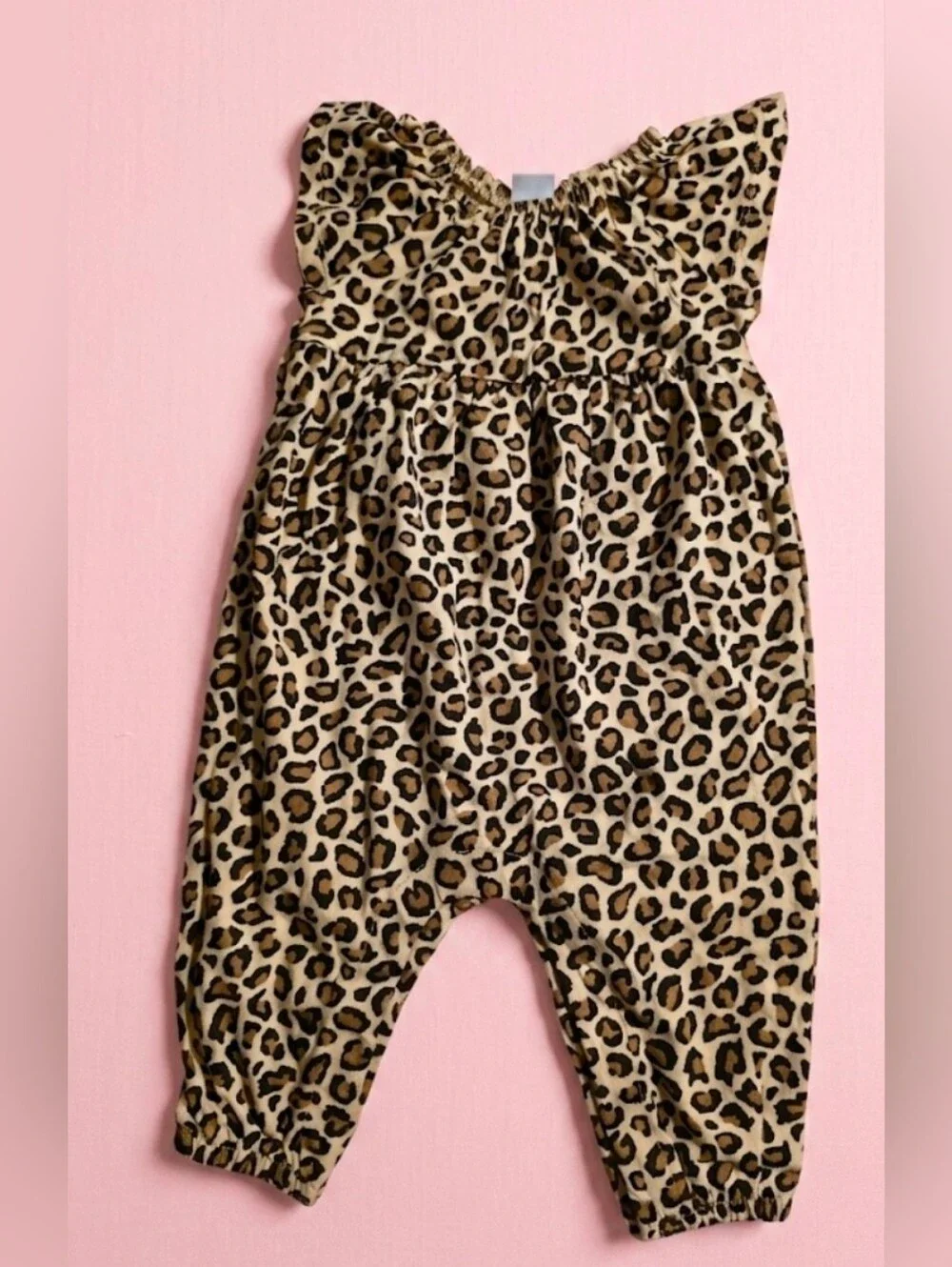 Baby Leopard Print Romper - 3-6M